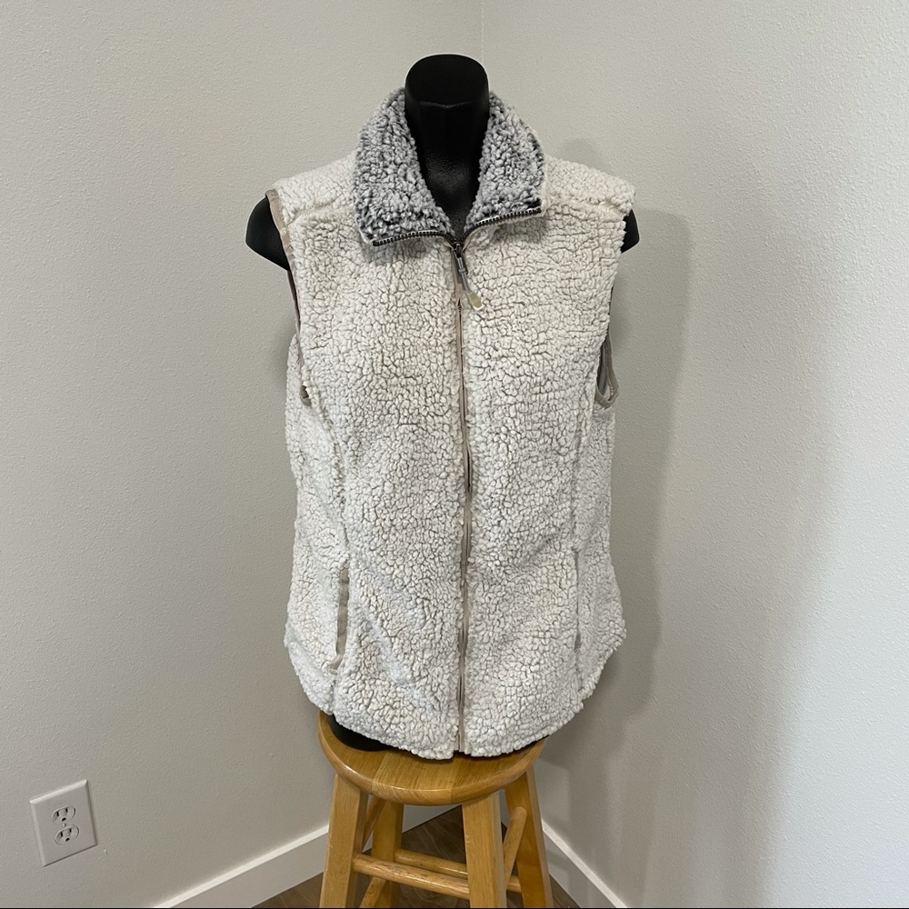 Long line fleece vest